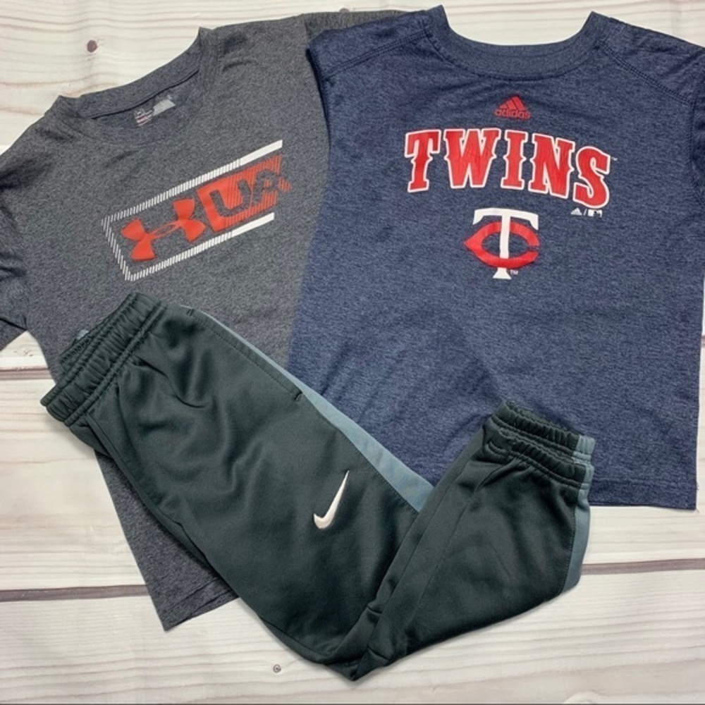 UA Adidas Tee & Nike Pants Bundle